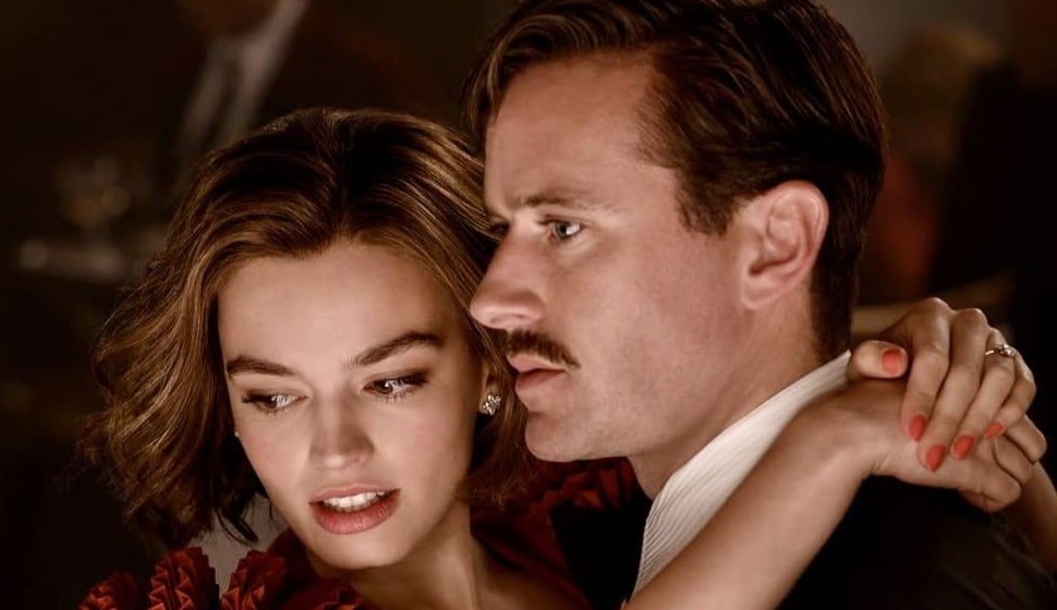 Armie Hammer and Emma Mackey in Death on the Nile (2022)