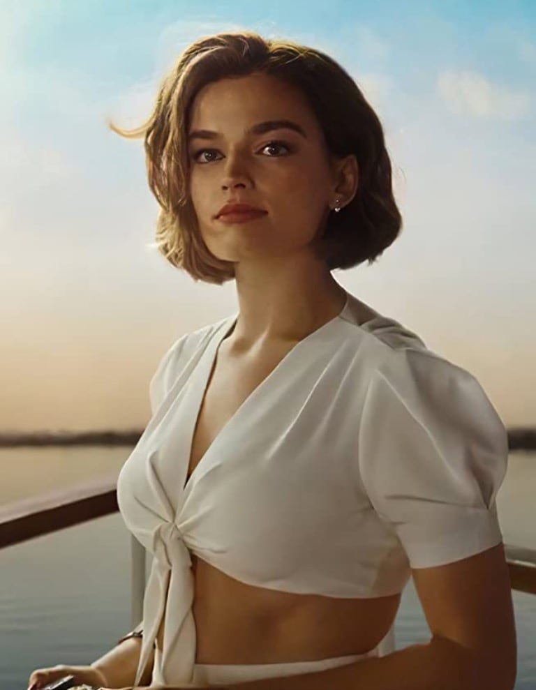 Emma Mackey as Jacqueline de Bellefort in Death on the Nile 2022